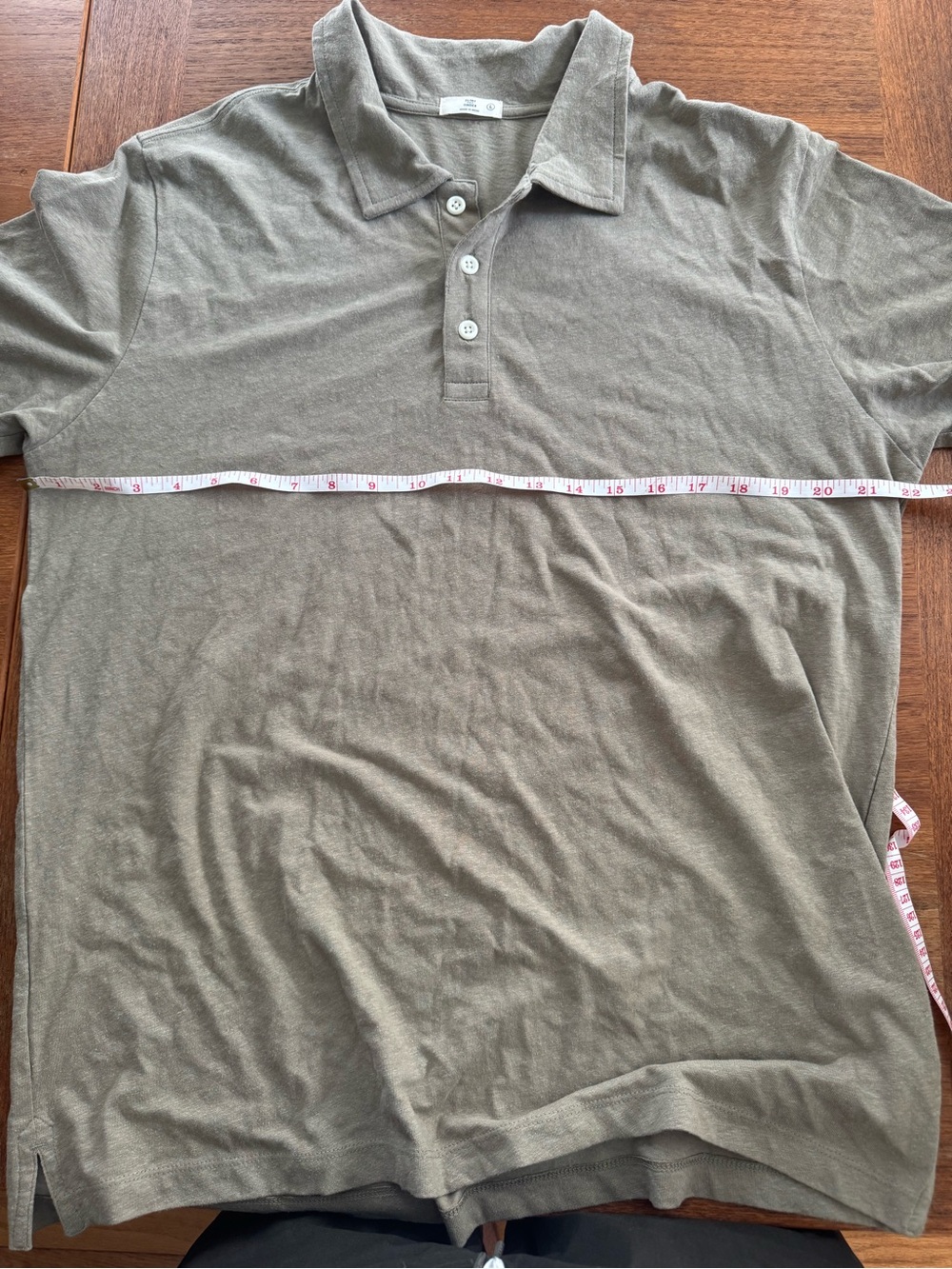 Flint and Tender Sage Cotton/Hemp Polo - Picture 3 of 6